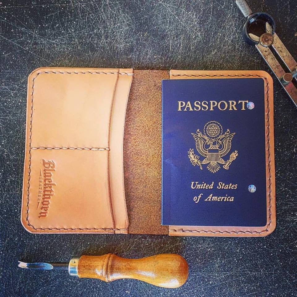 A Blackthorn Leather Passport Wallet