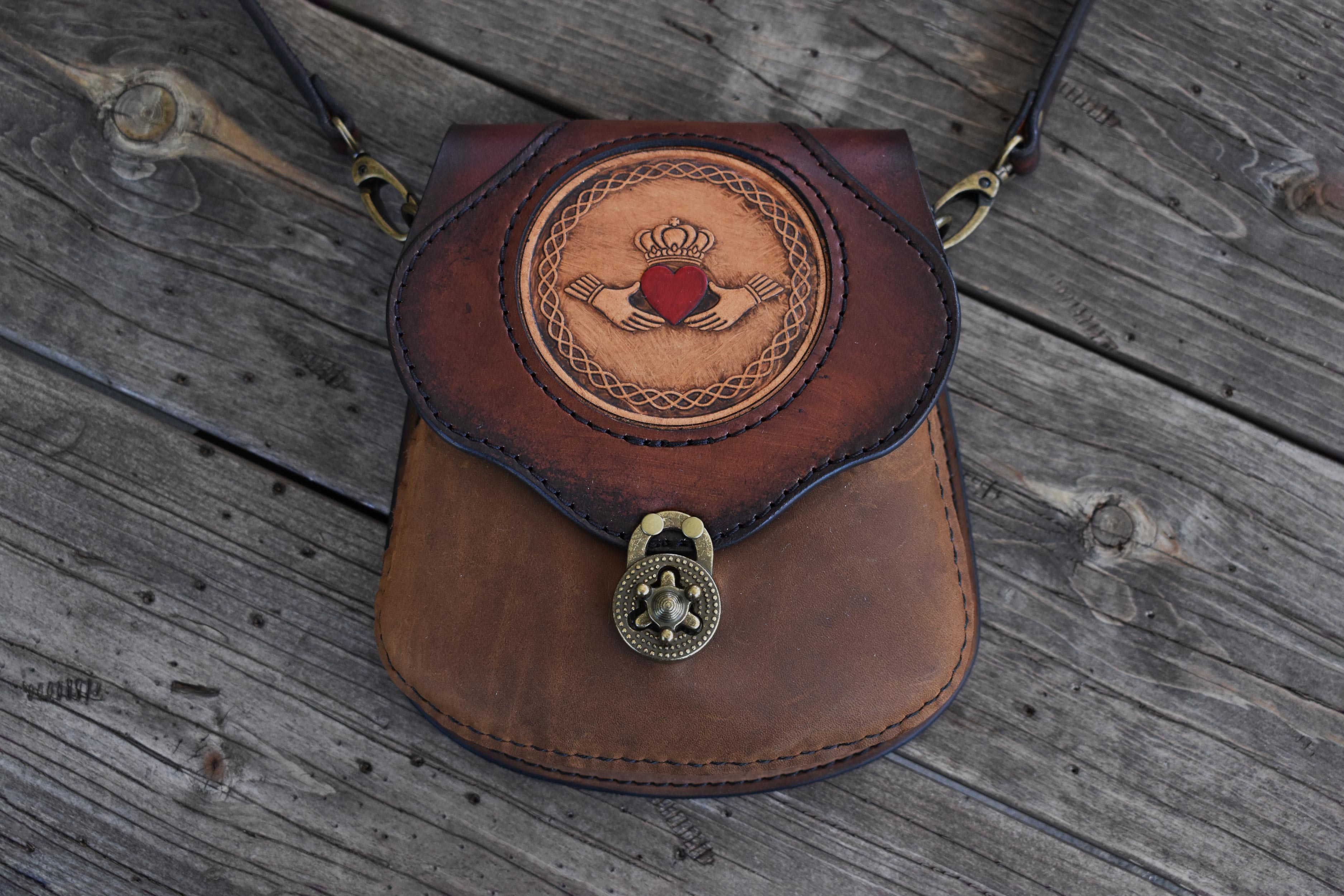 THE BRIGID - Crossbody Bag w/Celtic Knot Choice