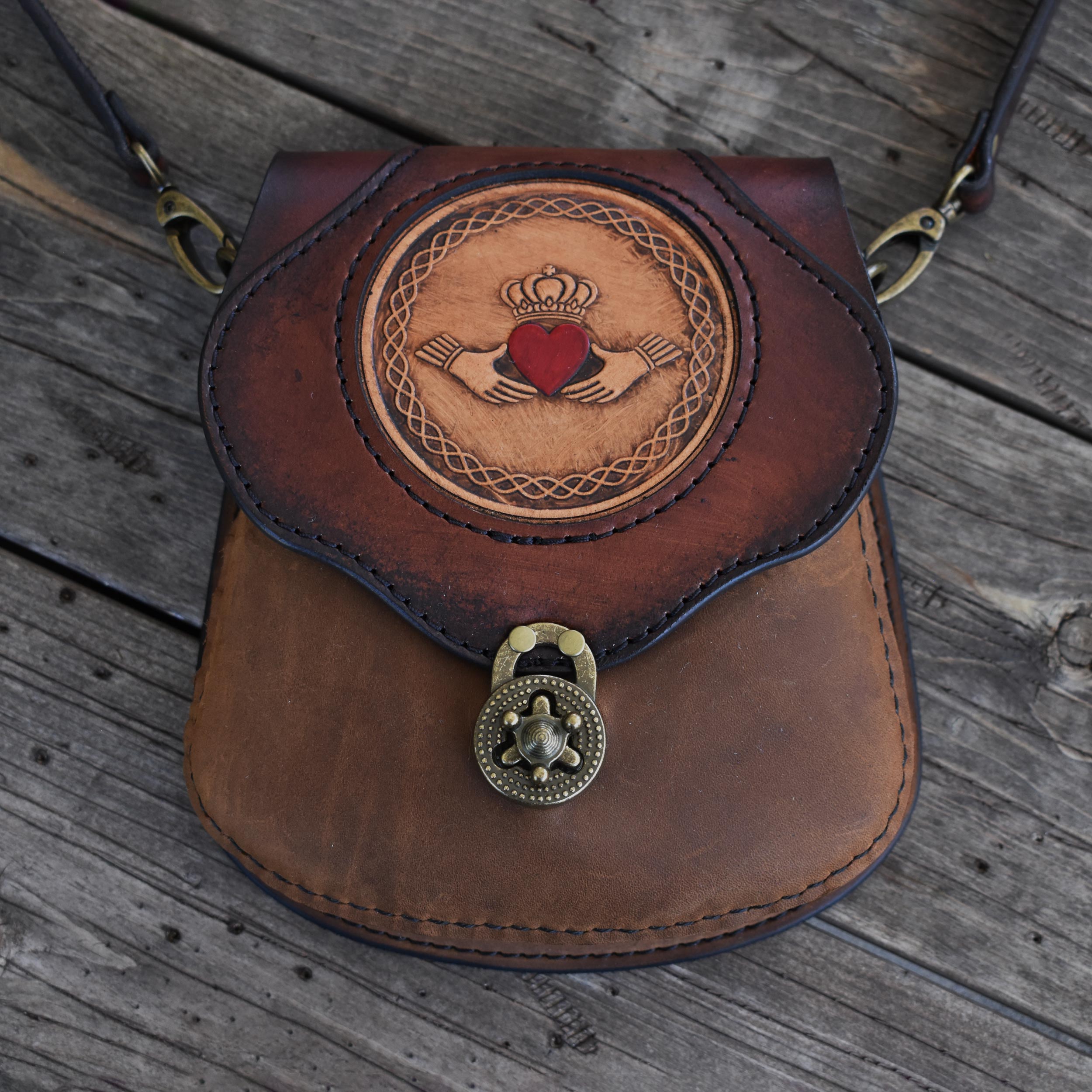 THE BRIGID - Crossbody Bag w/Celtic Knot Choice