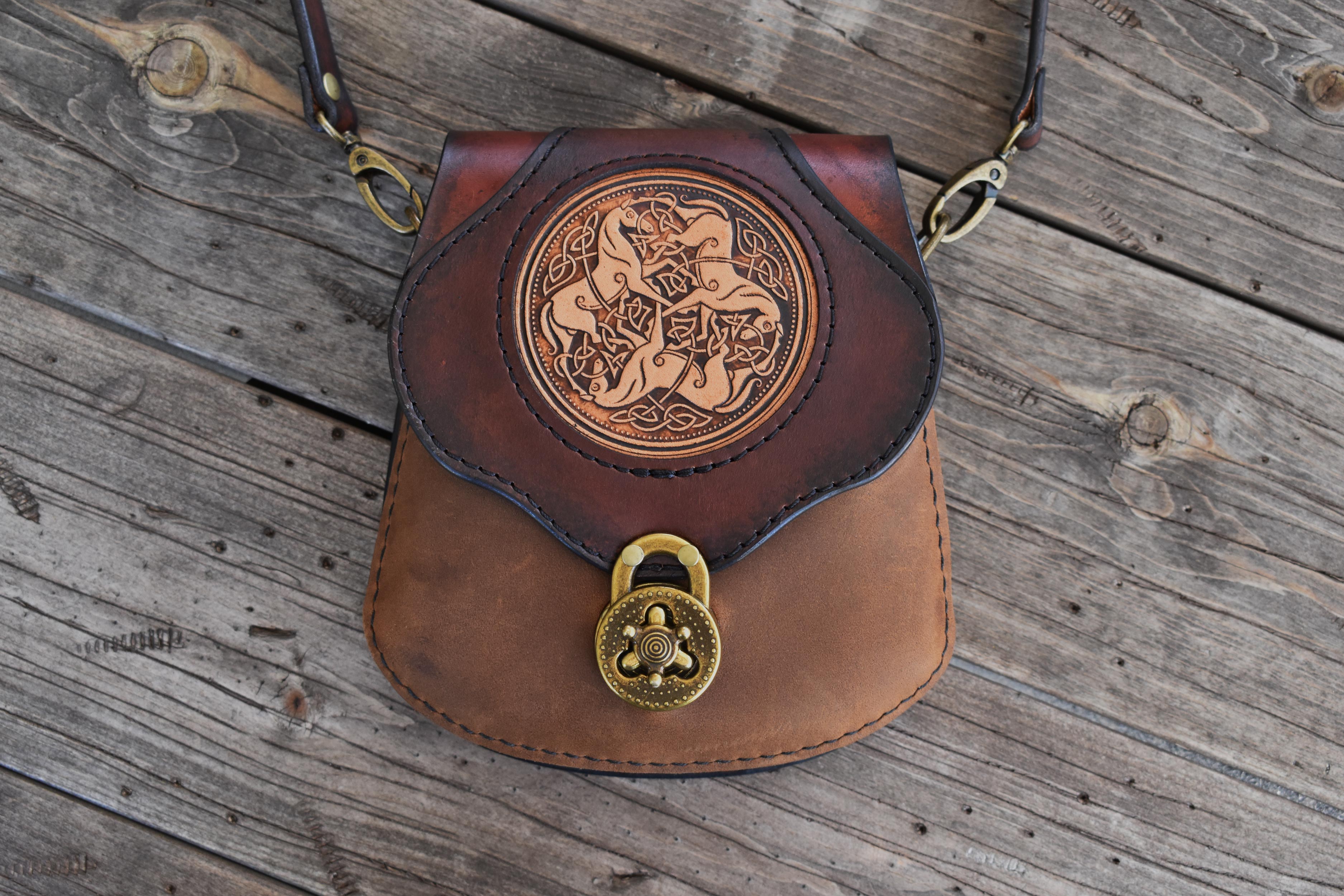 THE BRIGID - Crossbody Bag w/Celtic Horses