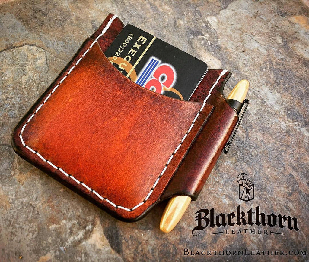 THE GATEHOUSE: Minimalist Credit Card Wallet with money clip, Everyday –  Blackthorn Leather