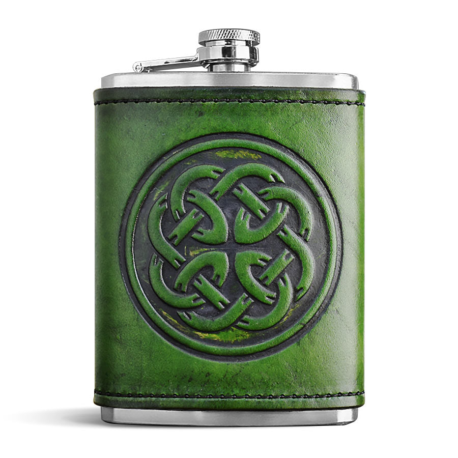Leather Wrapped Flask - FATHER KNOT
