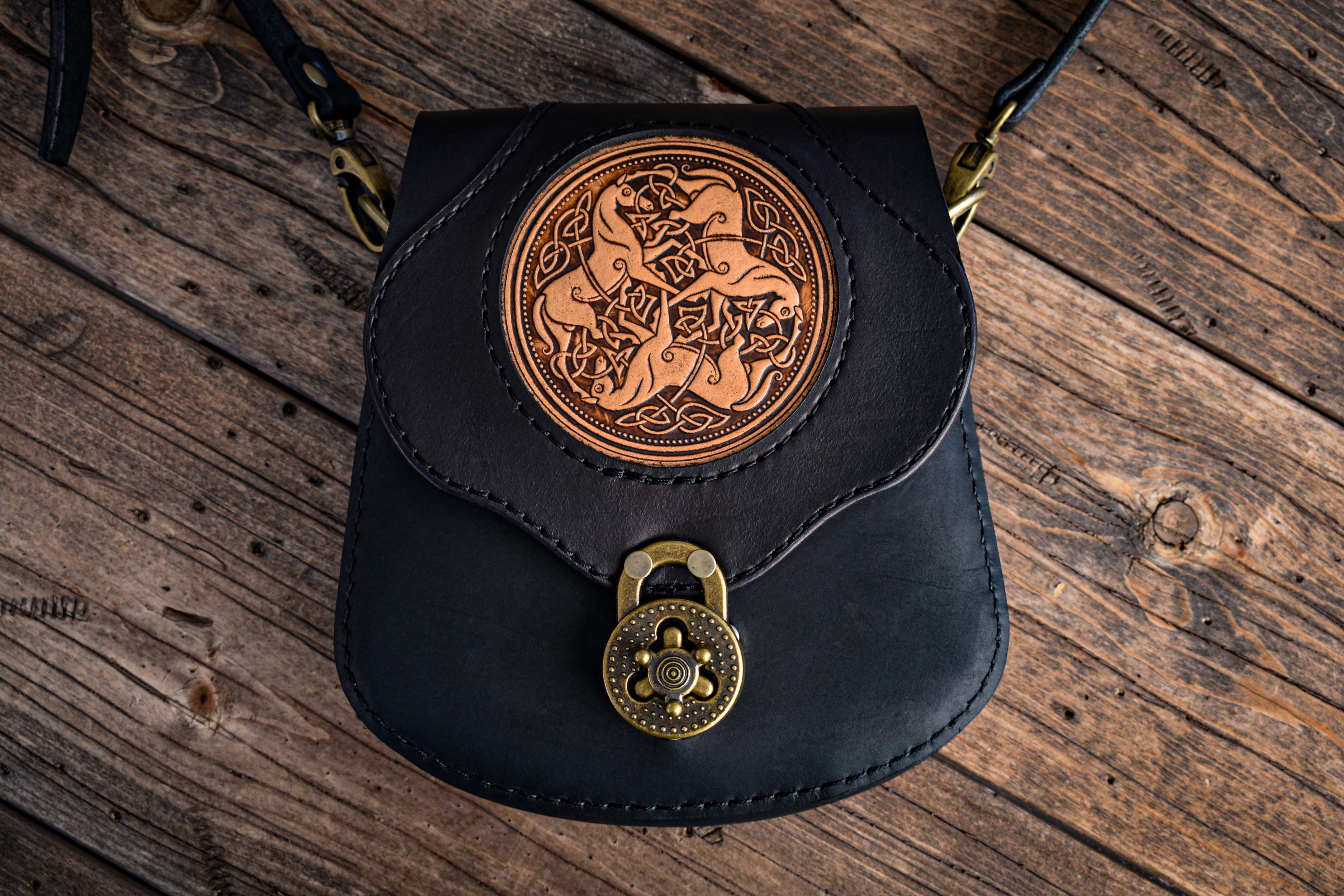 THE BRIGID - Crossbody Bag w/Celtic Horses