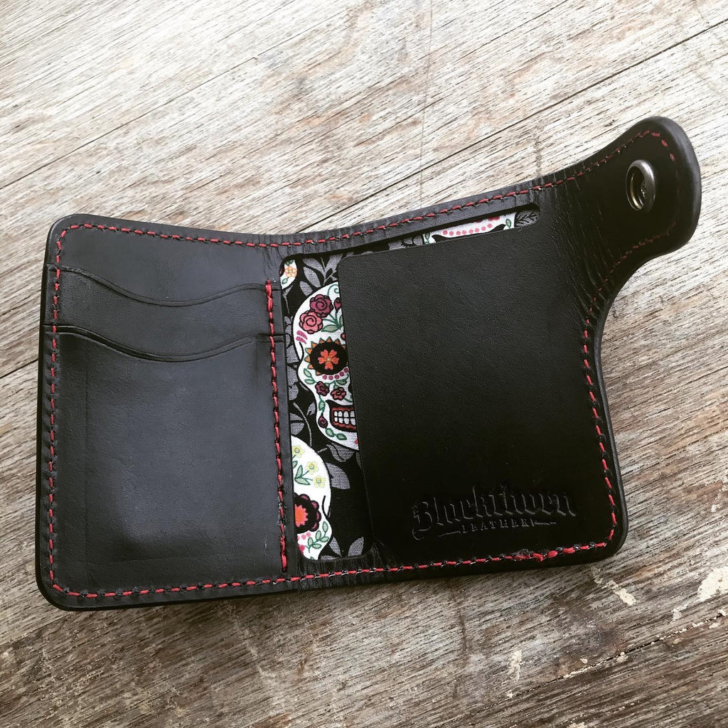 THE GALWAY: Vertical Snap Wallet - Dia De Los Muertos – Blackthorn