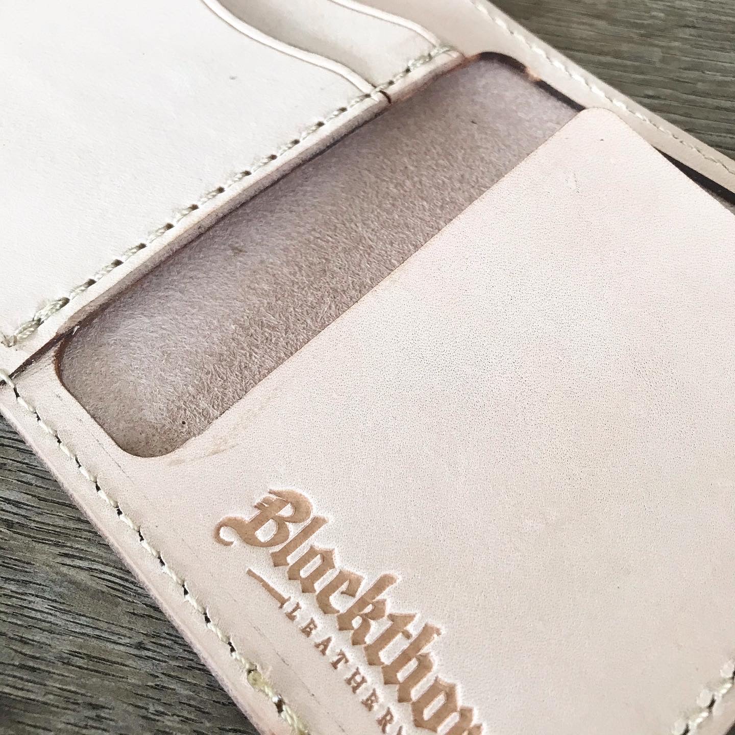 THE GALWAY: Natural Veg Tan Vertical Snap Wallet - Indian Head Buffalo Nickel