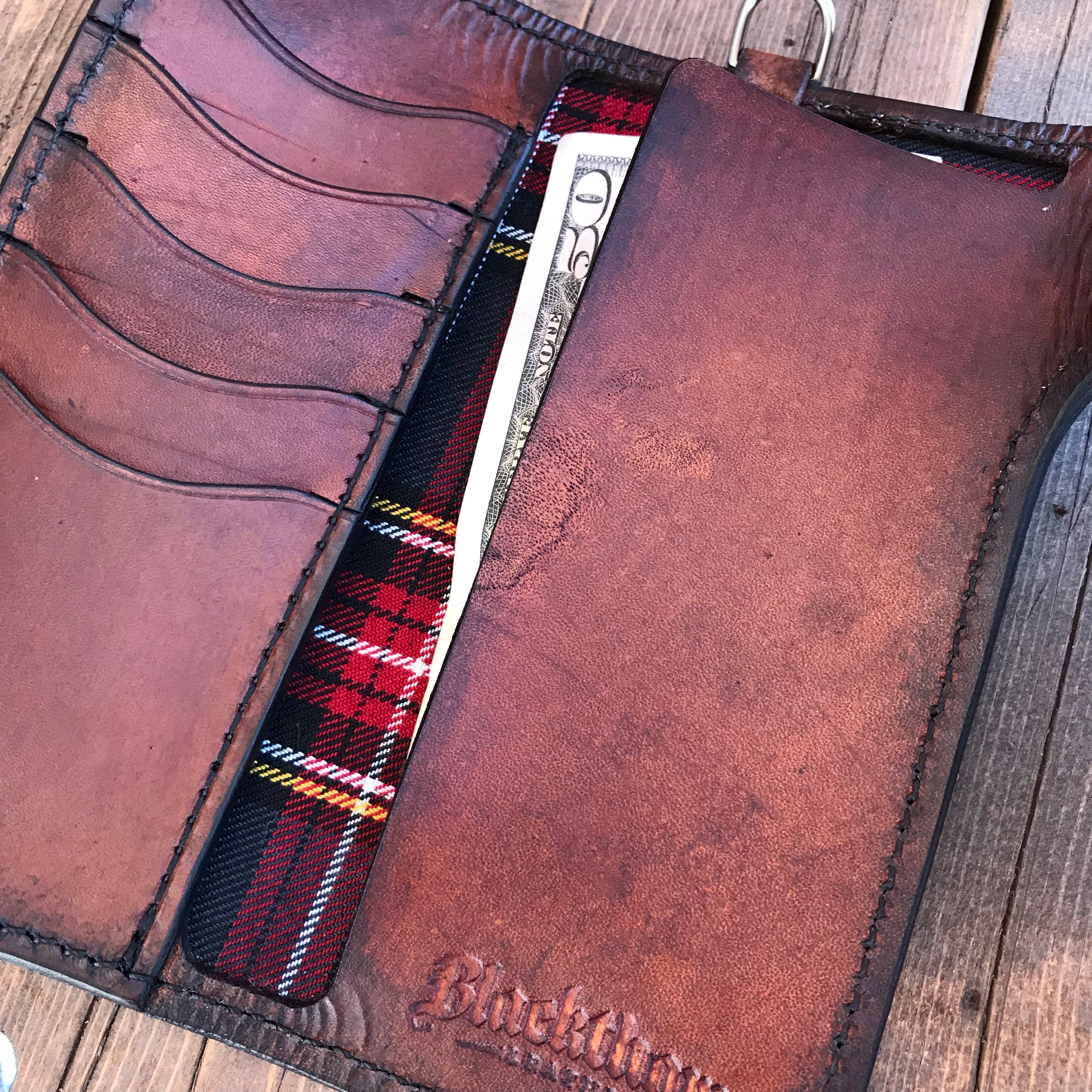 THE GALWAY TRUCKER: FLYING EAGLE US QUARTER - Vertical Snap Wallet -