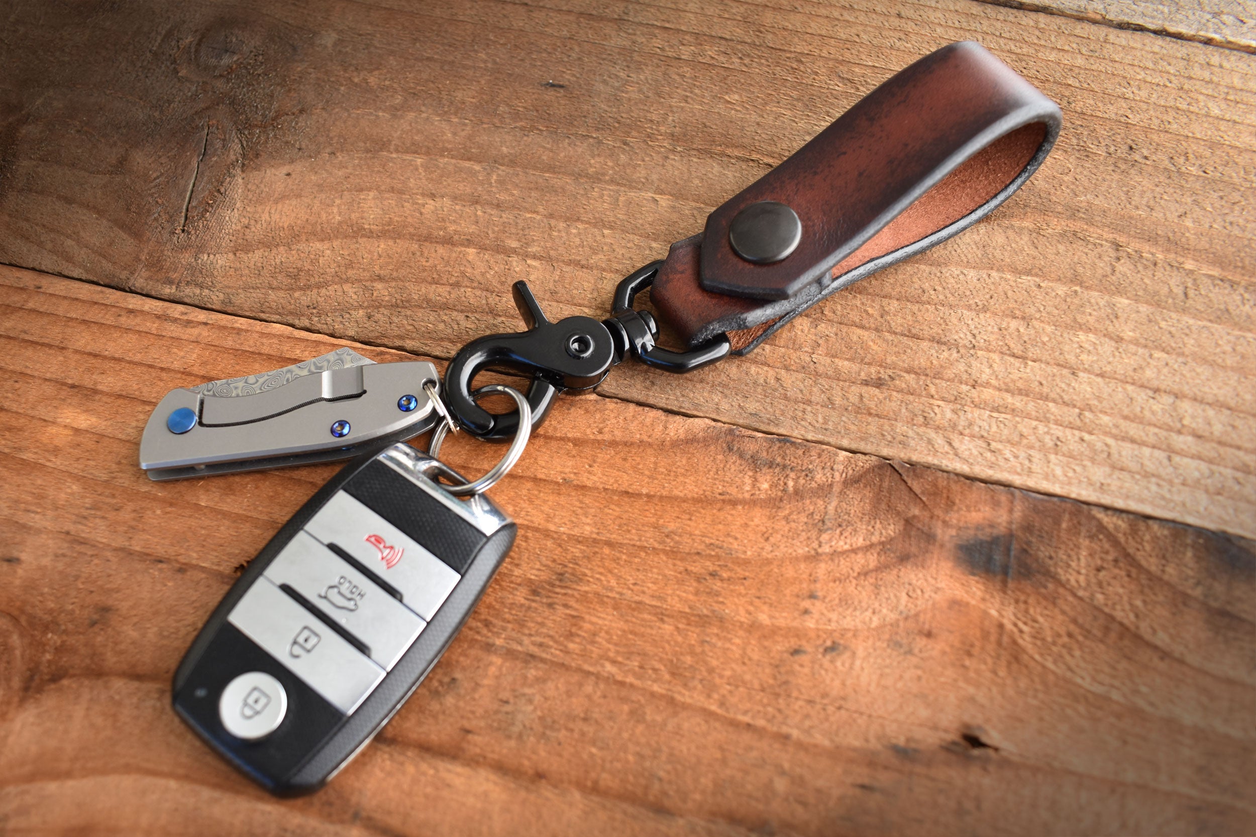 Blackthorn Leather Key Fob