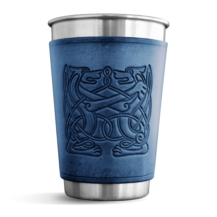Leather Wrapped Pint - CELTIC HOUNDS
