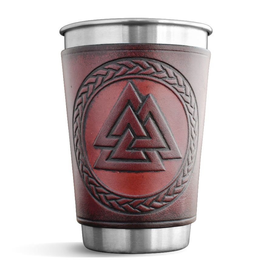 Leather Wrapped Pint - VALKNUT