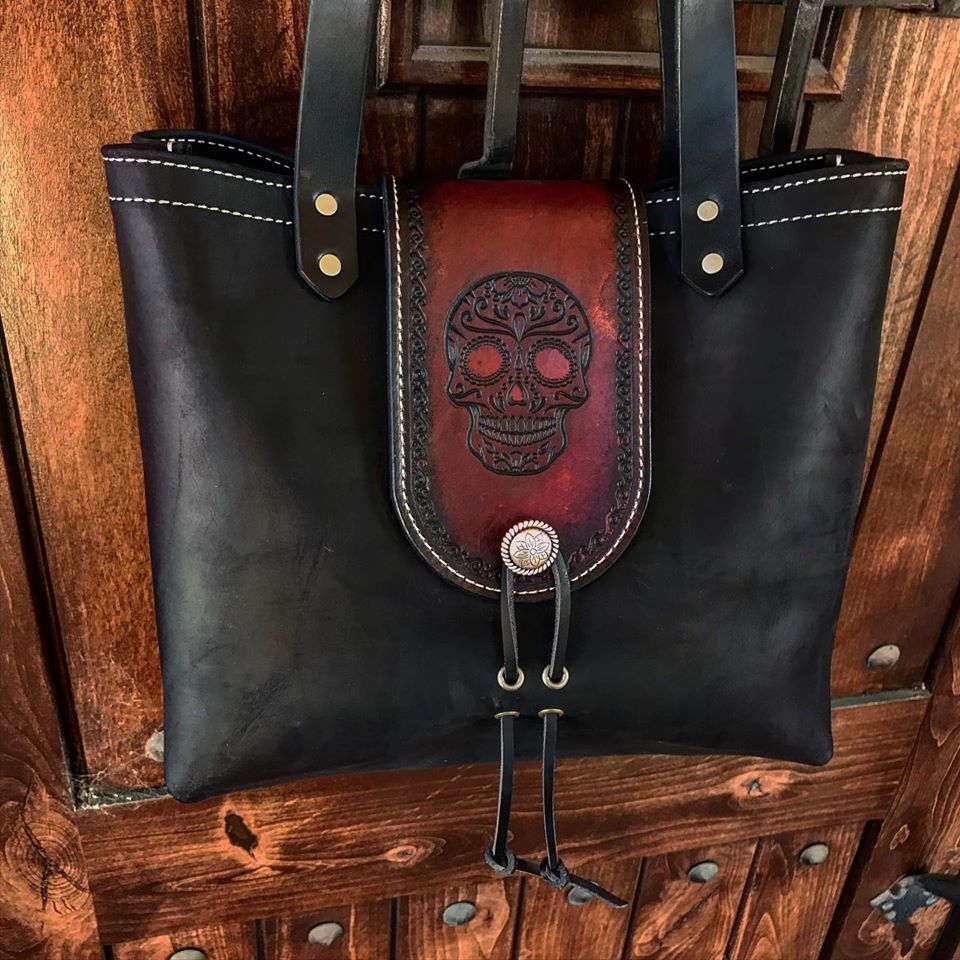 THE ALEX TOTE - SUGAR SKULL