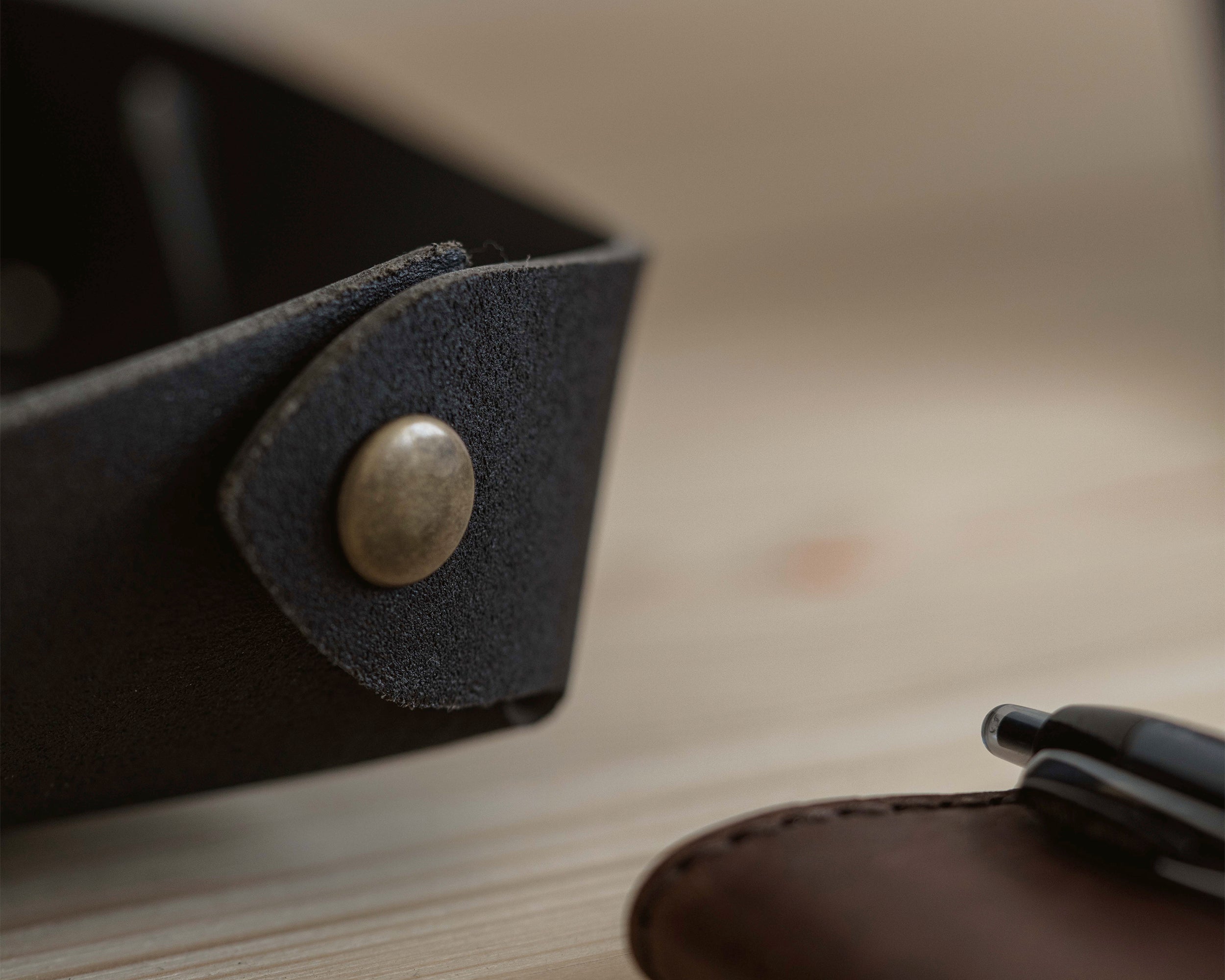 Leather Valet Tray w/Monogram