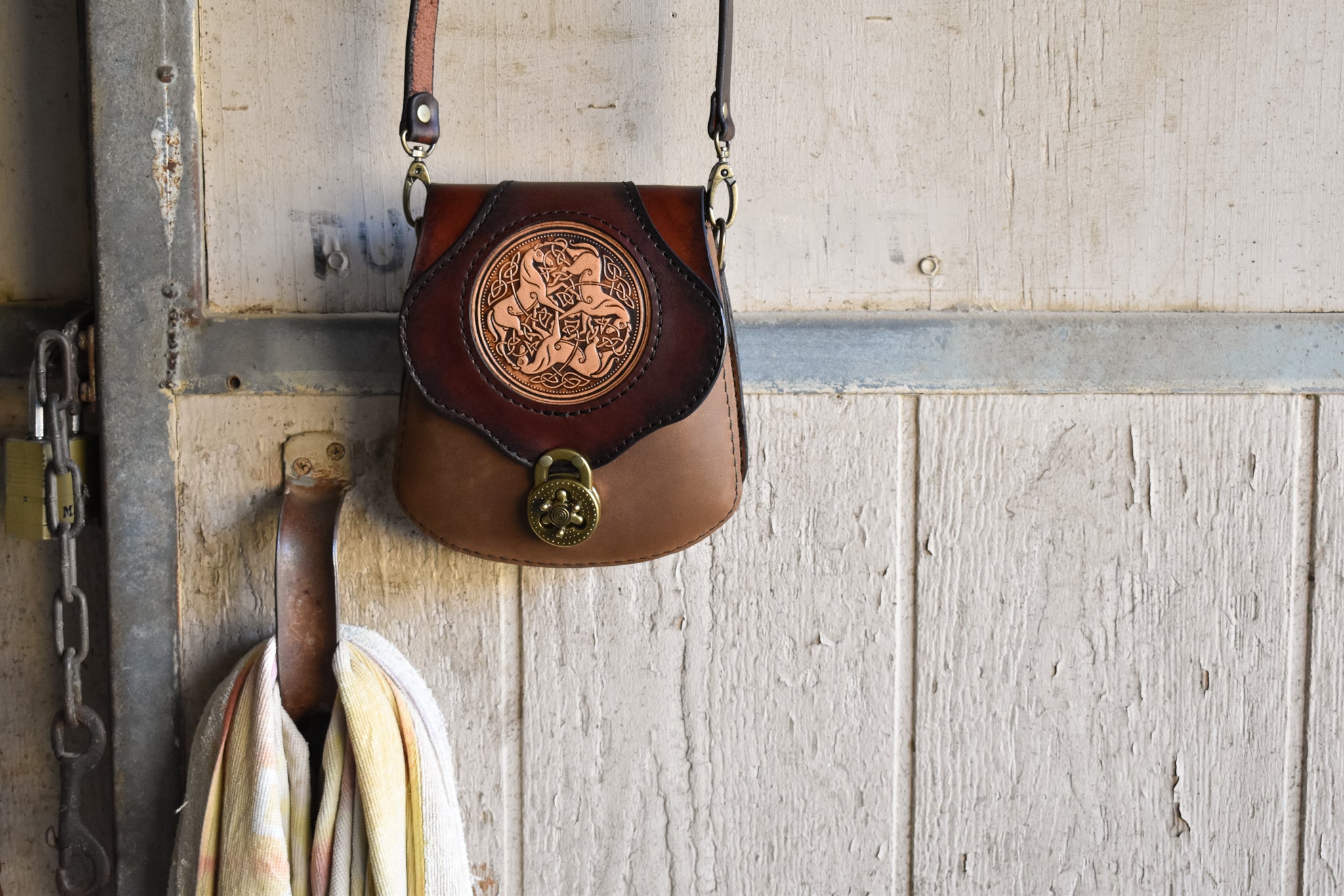 THE BRIGID - Crossbody Bag w/Celtic Horses