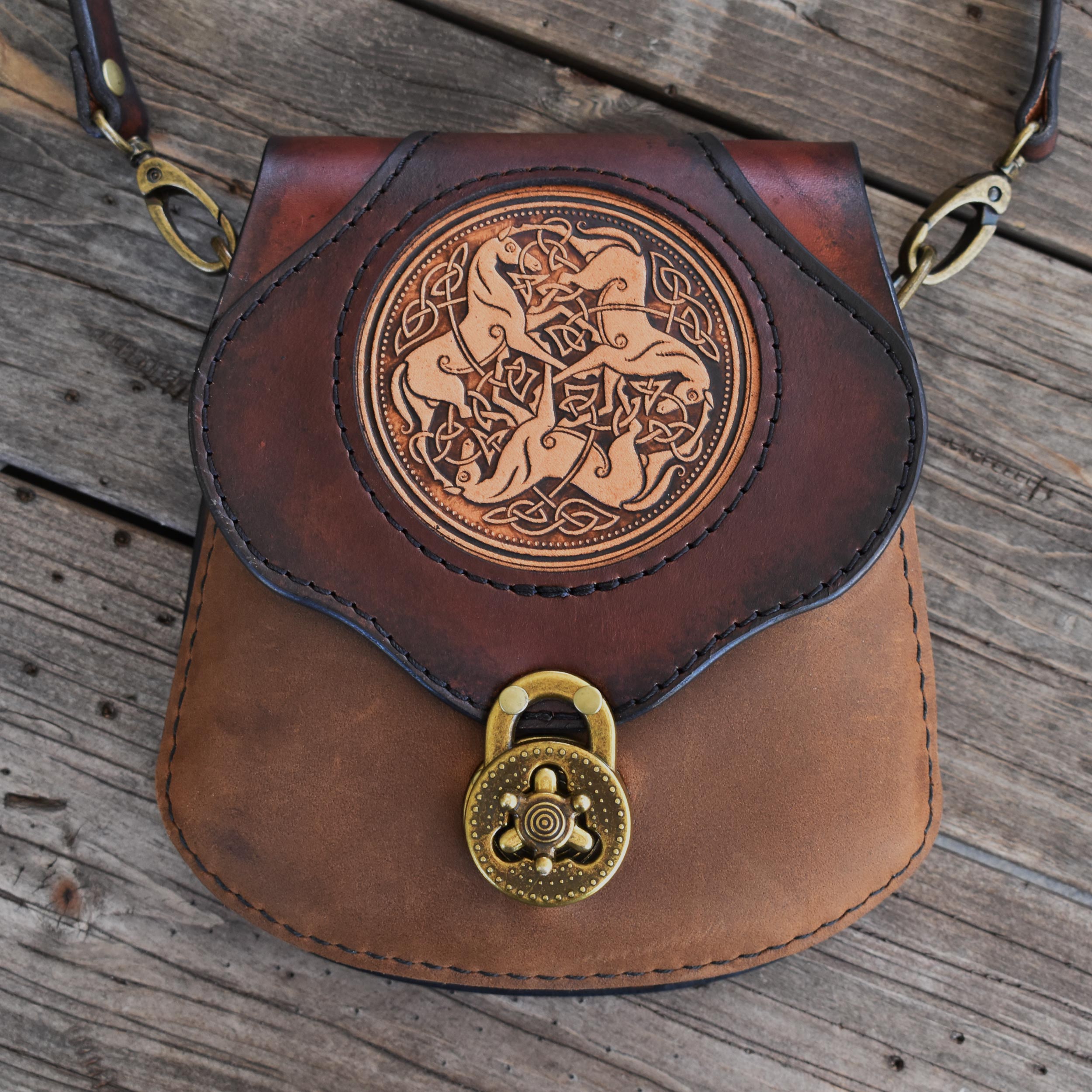 THE BRIGID - Crossbody Bag w/Celtic Horses
