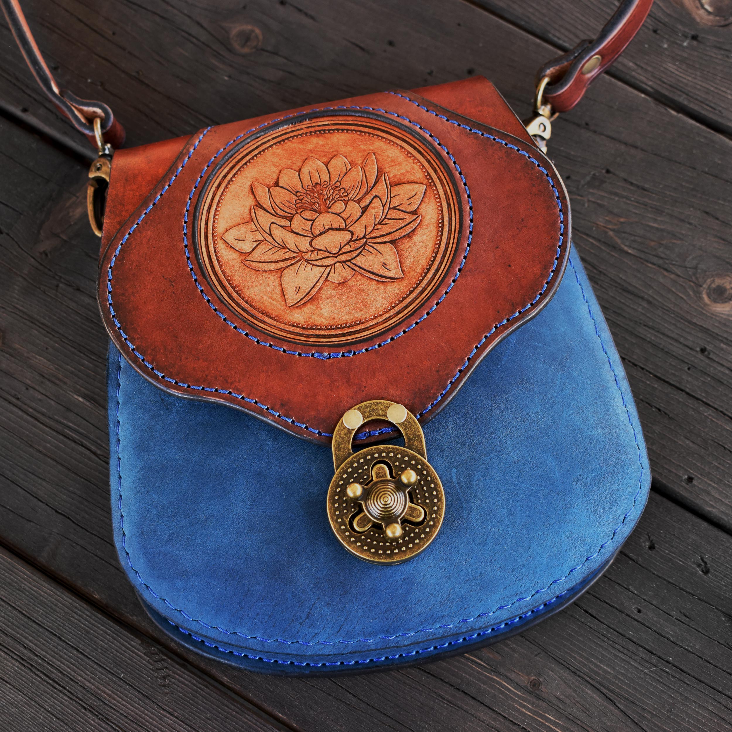 THE BRIGID - Lily + Blue Leather