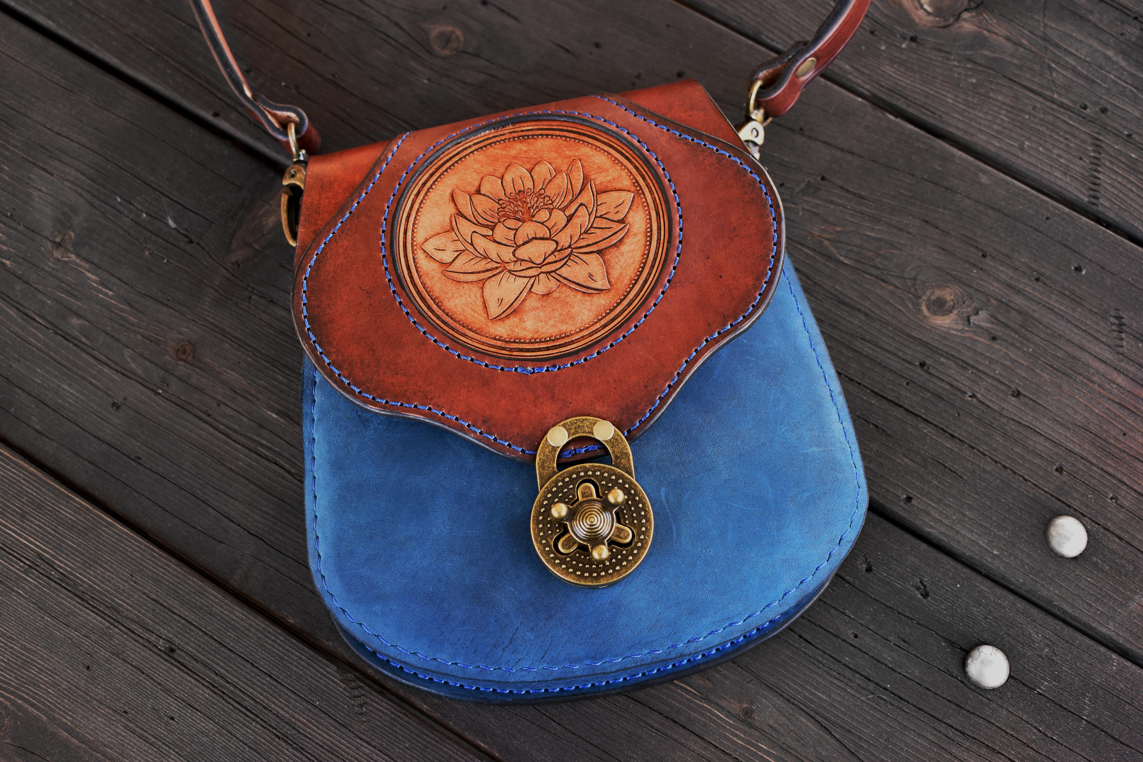 THE BRIGID - Lily + Blue Leather