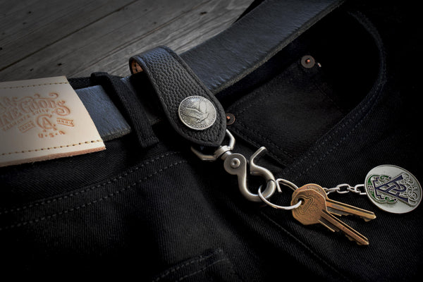 Horween Football - Flying Eagle Leather Key Fob