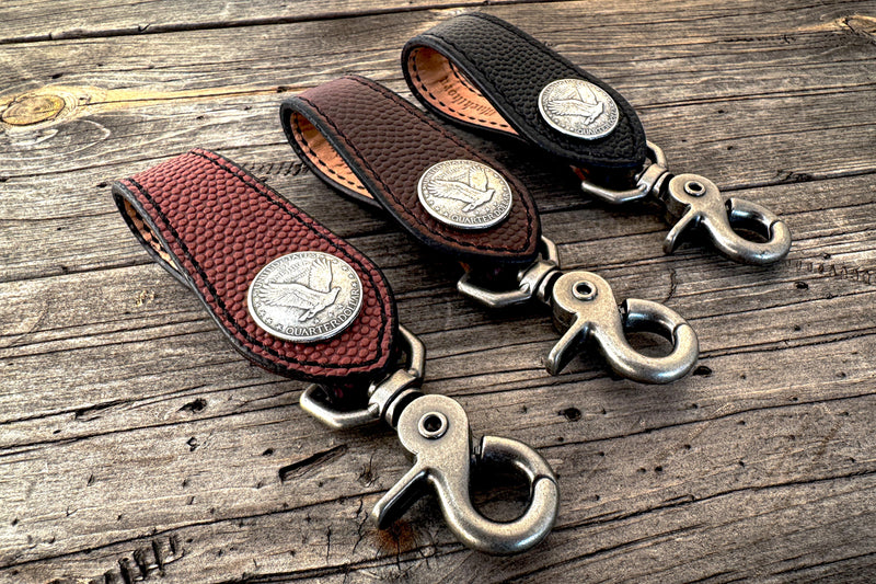 Horween Football - Flying Eagle Leather Key Fob