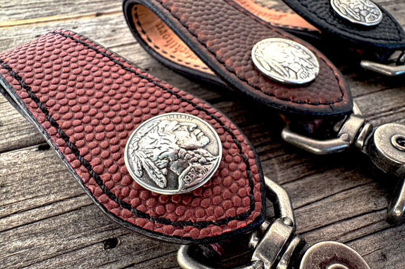 Horween Football - Buffalo Nickel Leather Key Fob