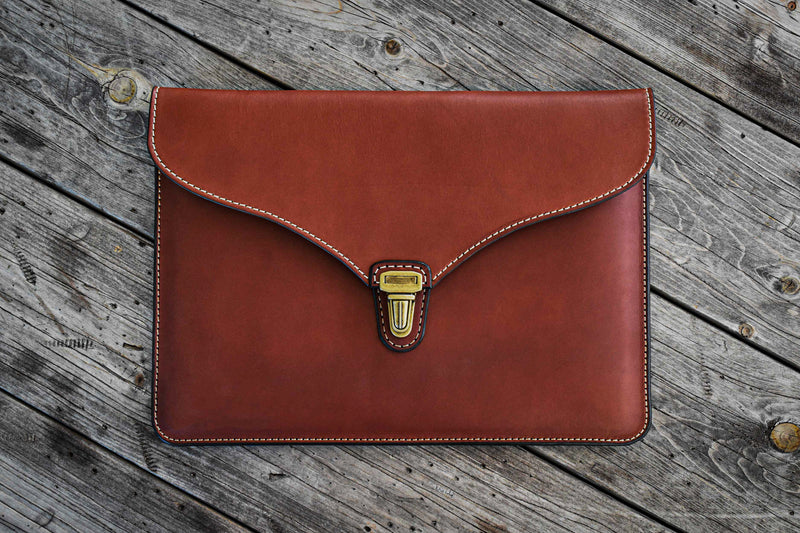 MacBook Pro/Air Sleeve Case - Brown Bridle Leather