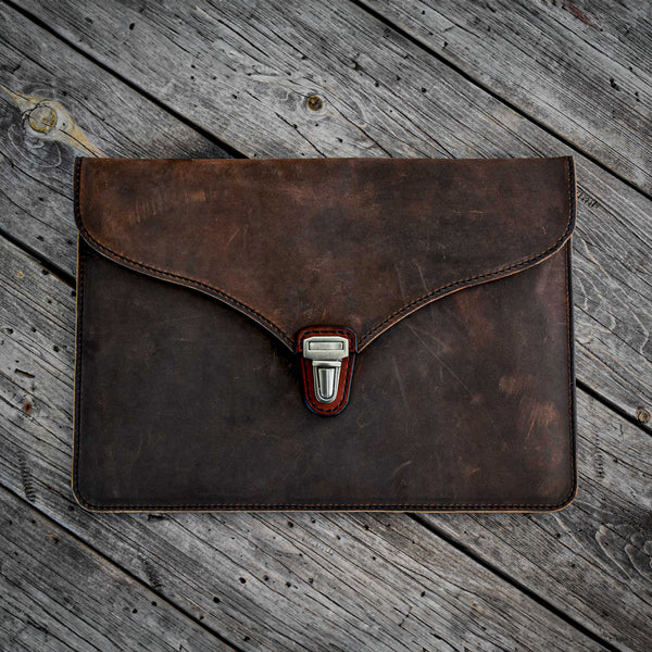 MacBook Pro/Air Sleeve Case - Brown CrazyHorse Leather