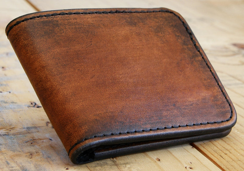 Bi-Fold Wallet - Minimalist Slim Style Full Grain Leather Wallet –  Blackthorn Leather
