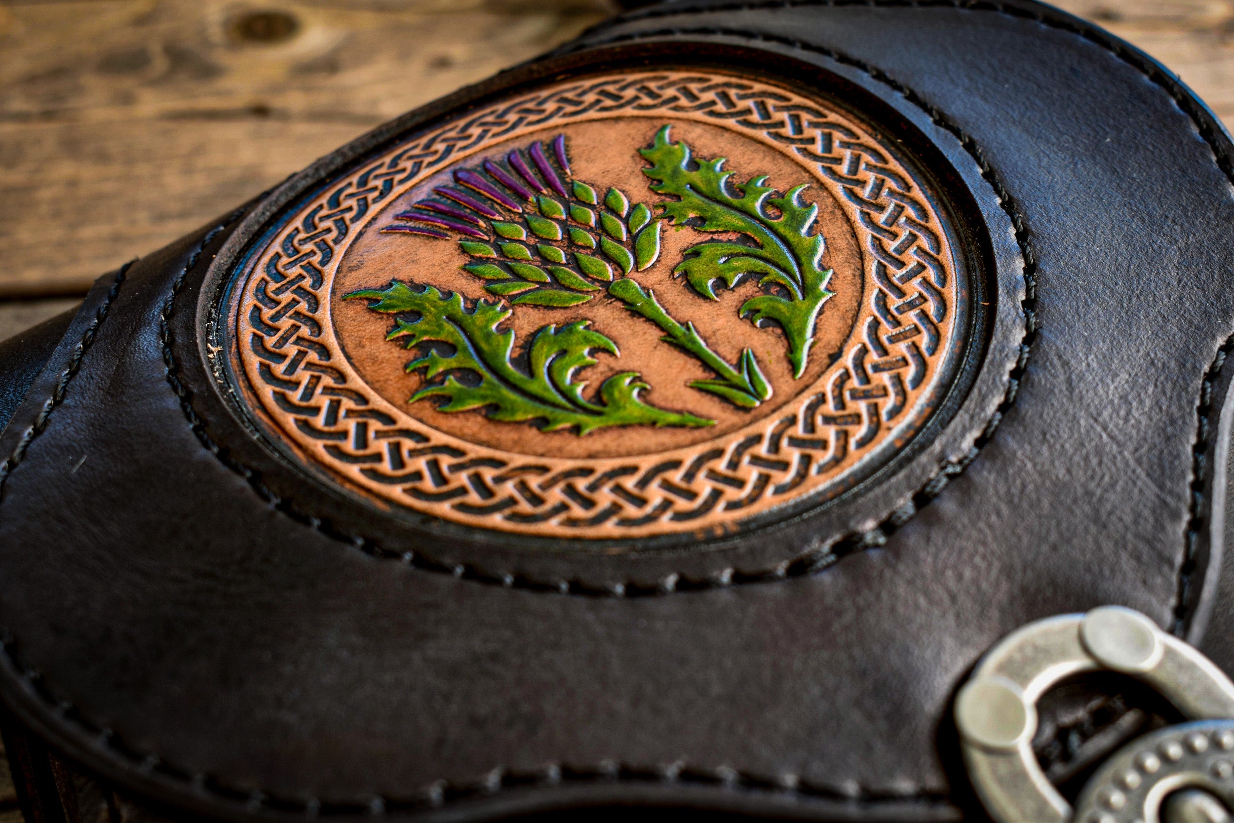 THE BRIGID - Crossbody Bag w/Thistle