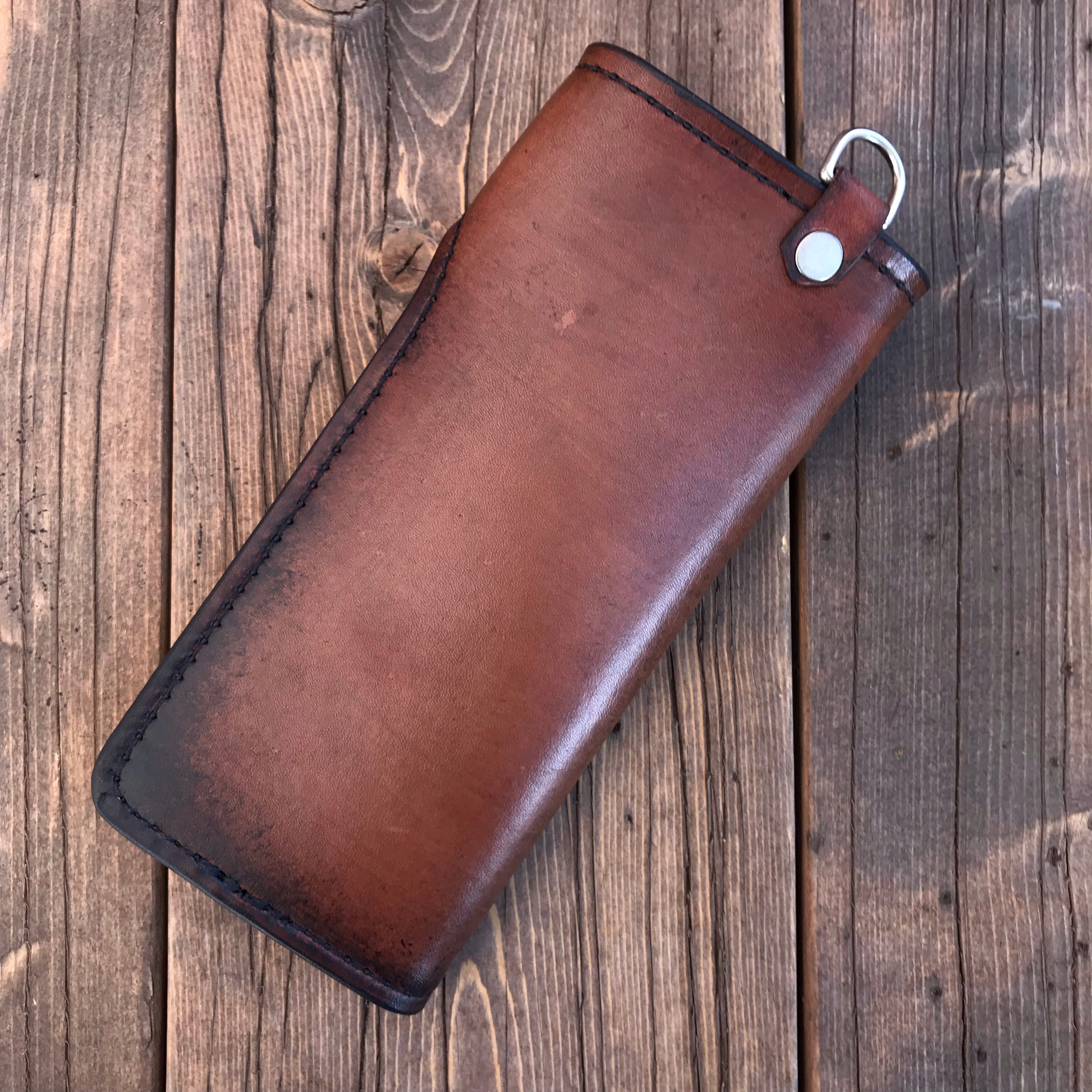 THE GALWAY TRUCKER: FLYING EAGLE US QUARTER - Vertical Snap Wallet -