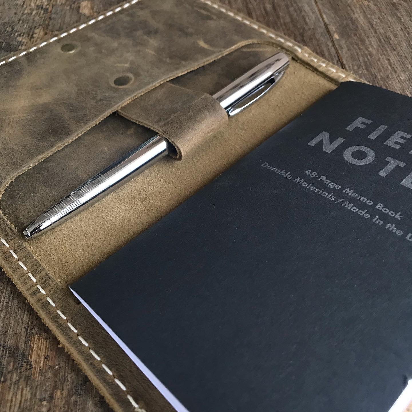 Leather Field Notes Cover, Passport travel wallet