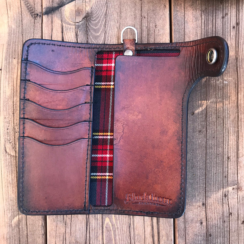 Eagle Crest Nova Cognac Hunter Leather Wallet for Men