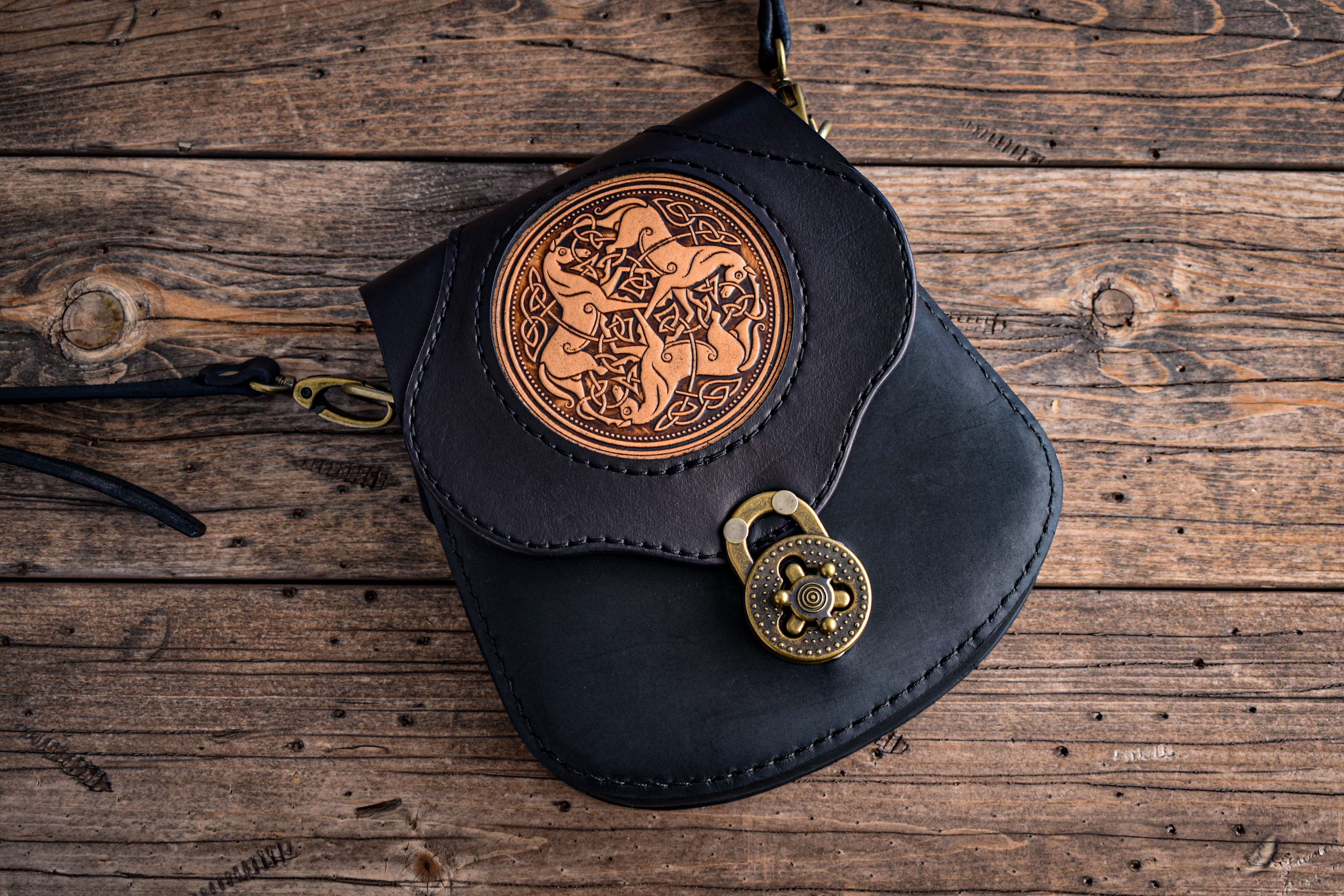 THE BRIGID - Crossbody Bag w/Celtic Horses