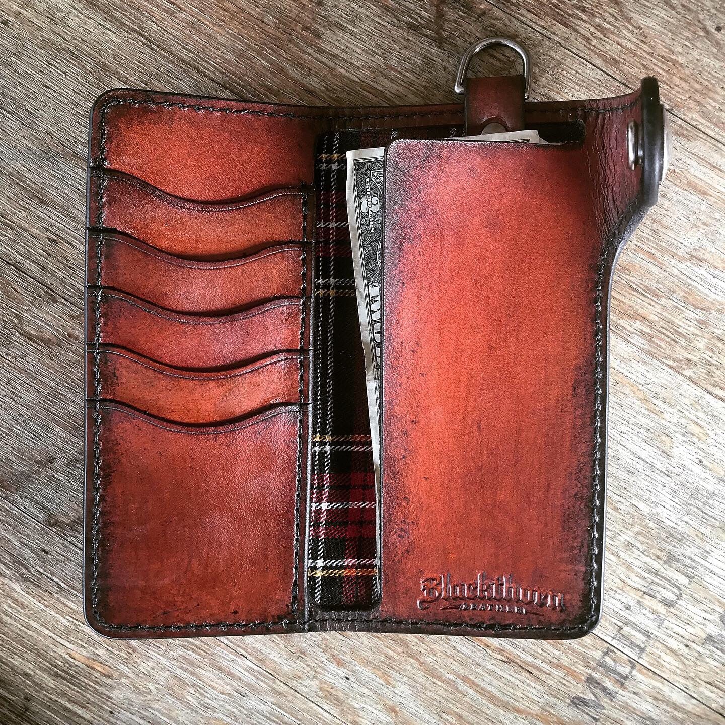 THE GALWAY TRUCKER: Vertical Snap Wallet - Indian Head Buffalo Nickel