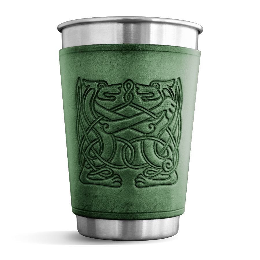 Leather Wrapped Pint - CELTIC HOUNDS
