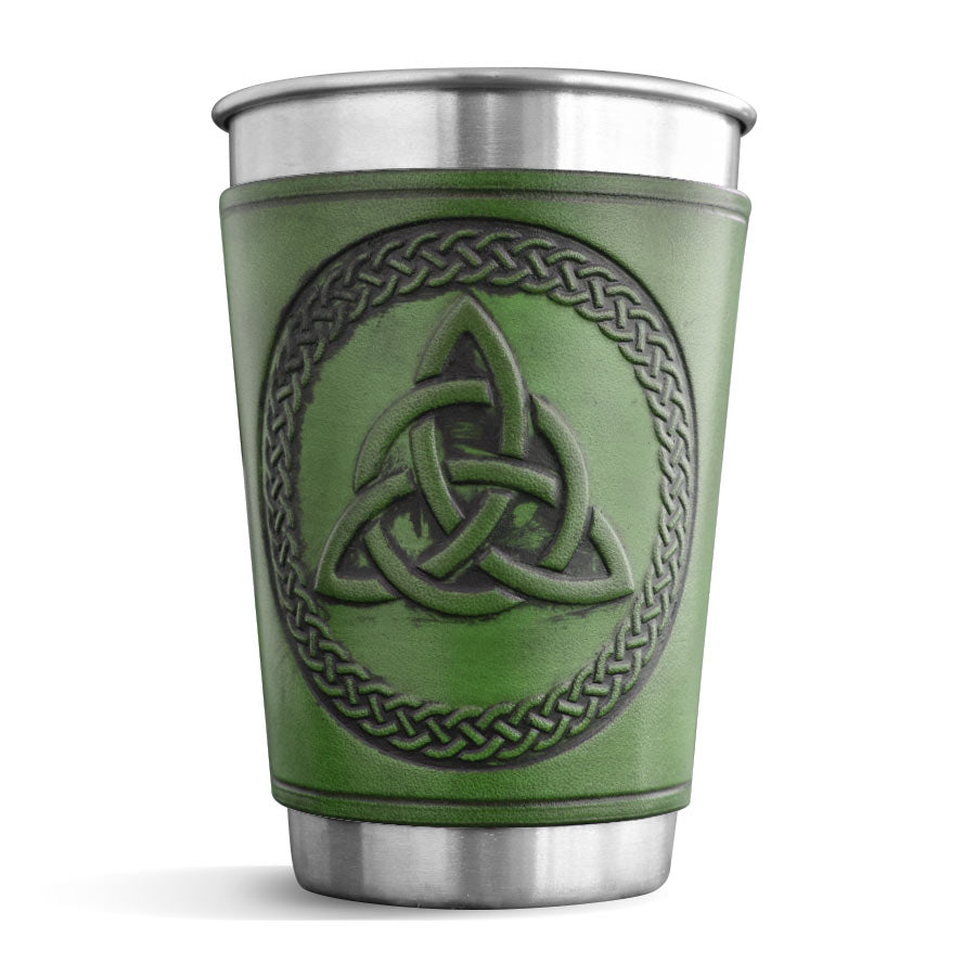 Leather Wrapped Pint - TRINITY KNOT
