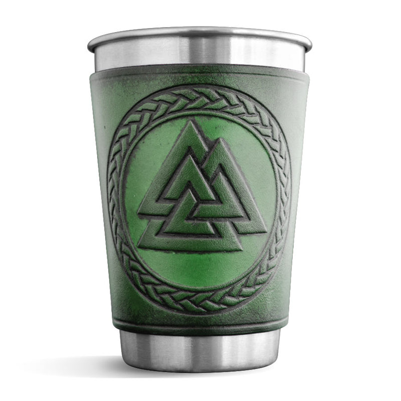 Leather Wrapped Pint - VALKNUT
