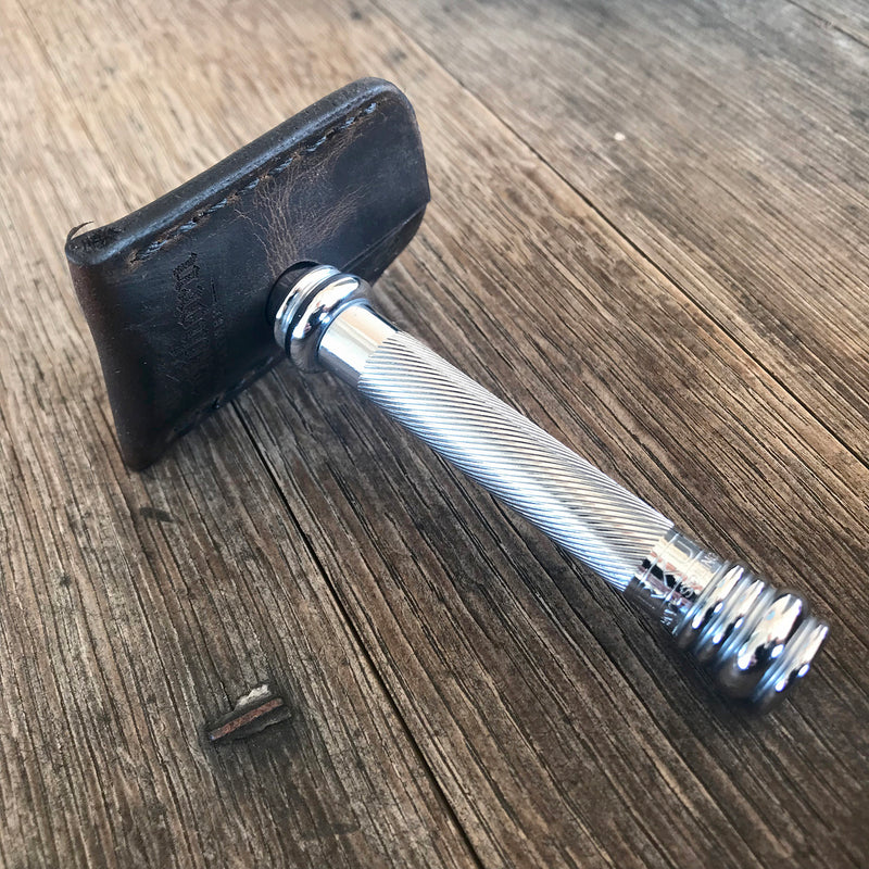 Safety Razor Travel Sleeve – Blackthorn Leather